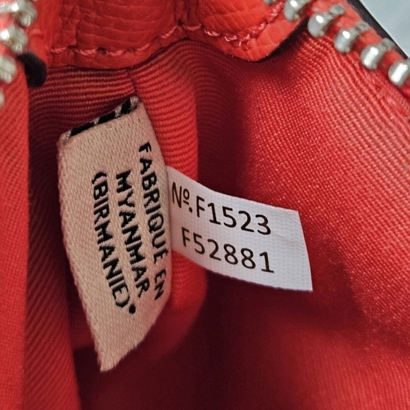 Coach East West Pop Crossbody Bag with Clutch in Orange, Brown with Silver Tone - Picture 12 of 15